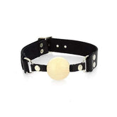 Leather Gag With Wooden Ball - Adult Planet - Online Sex Toys Shop UK